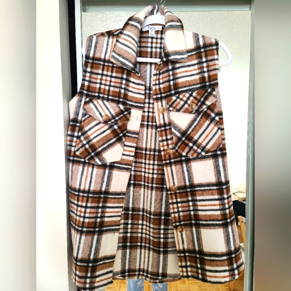 Plaid vest